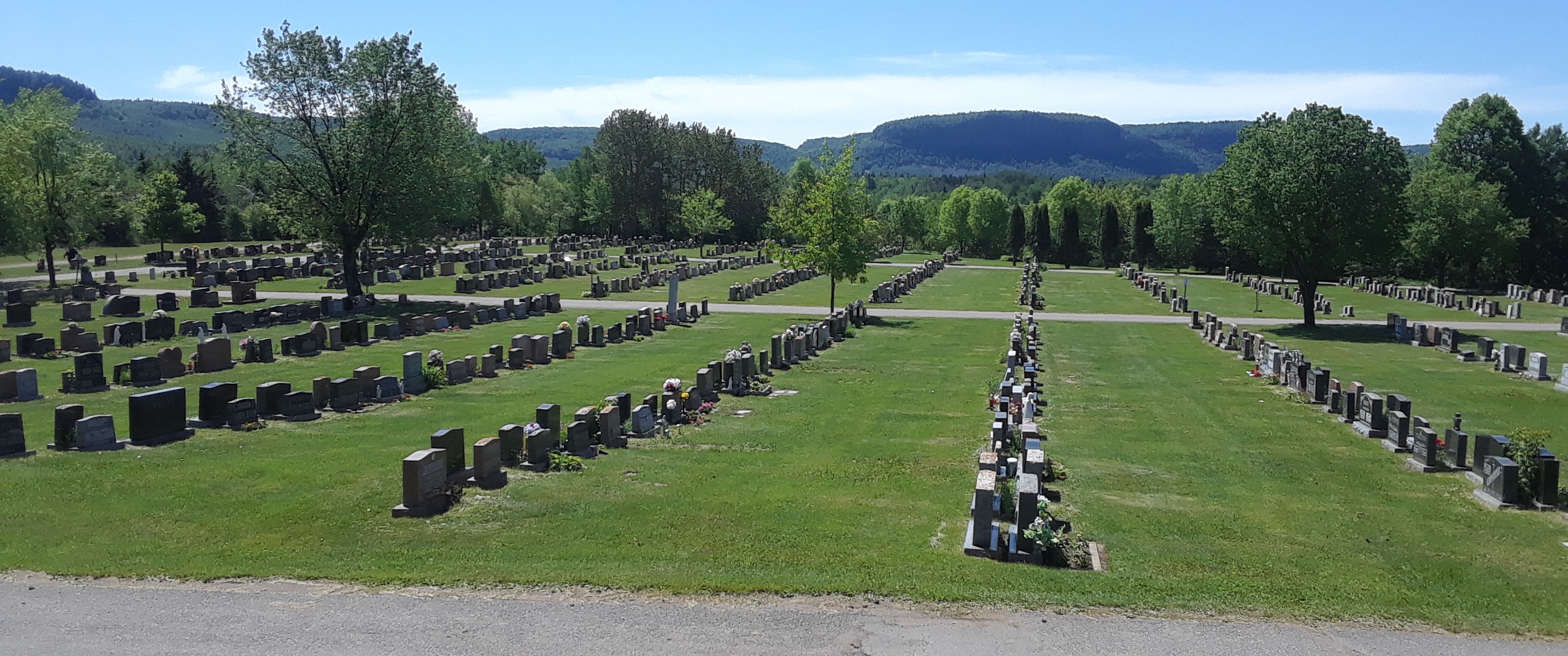 View of Mountain View Cemetery
